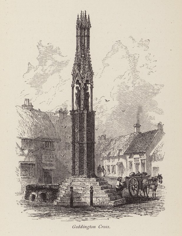 Geddington-Kreuz (Gravur) von English School