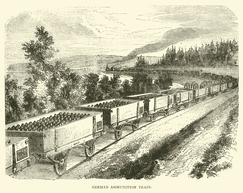 Deutscher Munitionszug, September 1870 von English School