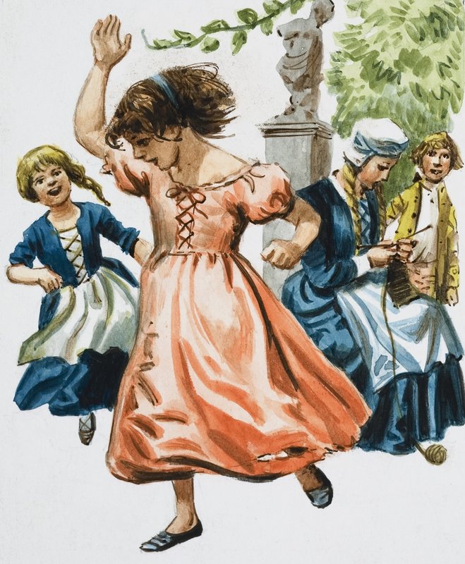 Mädchen tanzen von English School