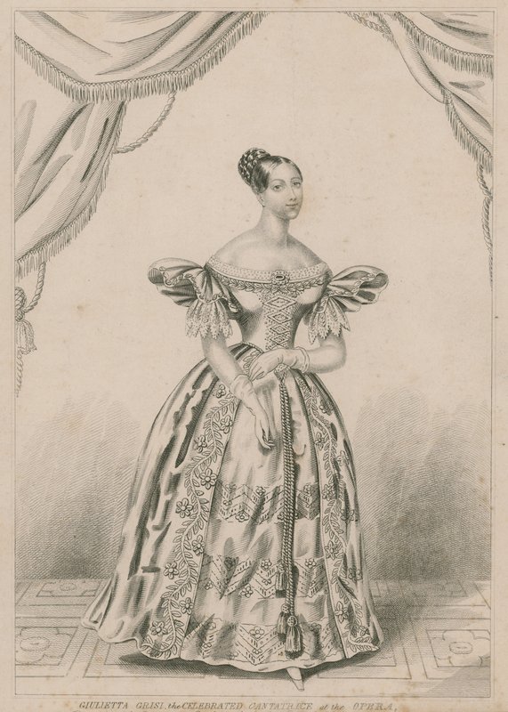 Giulietta Grisi, die gefeierte Sängerin an der Oper von English School
