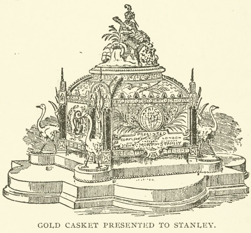 Goldene Schatulle, präsentiert an Stanley (Stich) von English School