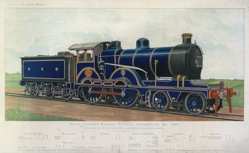 Great Eastern Railway Express Lokomotive von English School