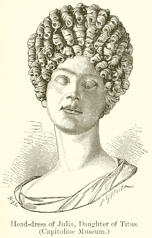 Kopfschmuck der Julia, Tochter des Titus (Kapitolmuseum) von English School