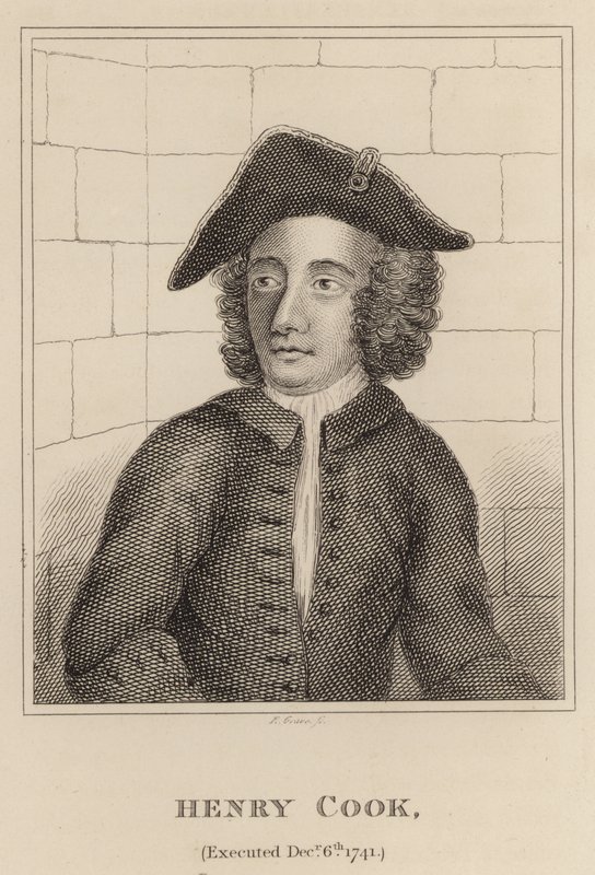 Henry Cook, hingerichtet am 6. Dezember 1741 von English School