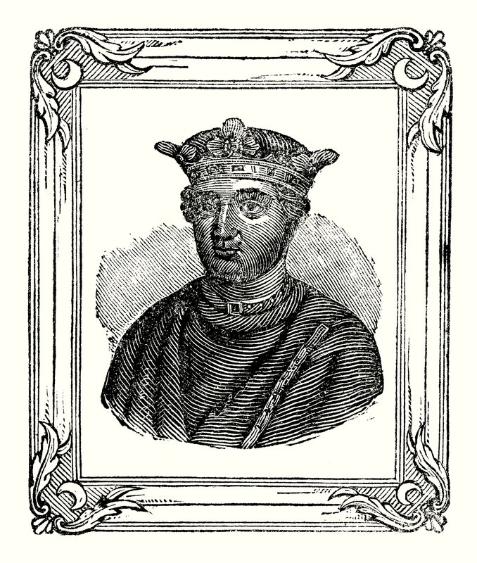 Heinrich II wurde 1131 geboren, 1154 gekrönt und 1189 gestorben (Gravur) von English School