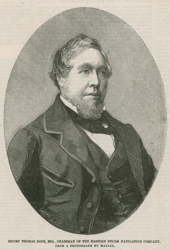 Henry Thomas Hope, Vorsitzender der Eastern Steam Navigation Company von English School