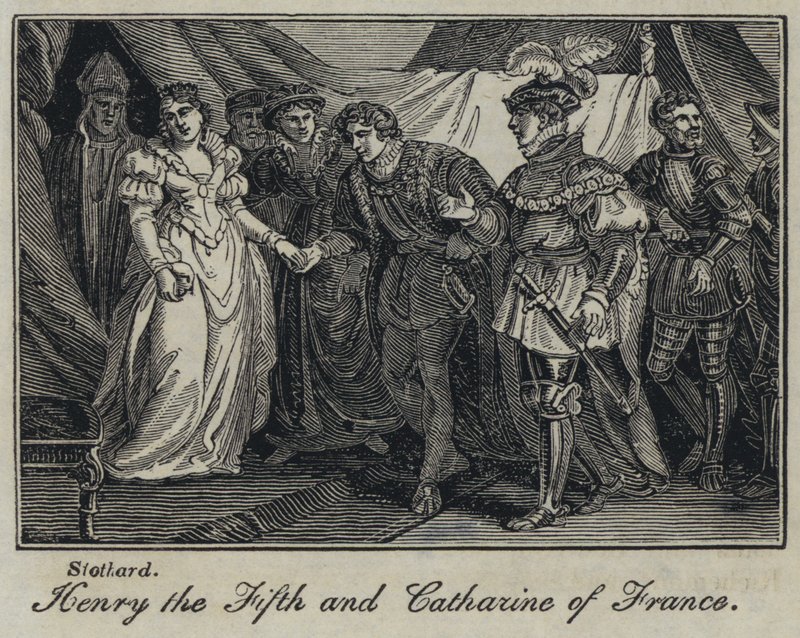 Heinrich der Fünfte und Katharina von Frankreich von English School