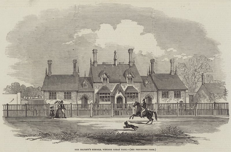 Die Schulen Ihrer Majestät, Windsor Great Park (Stich) von English School