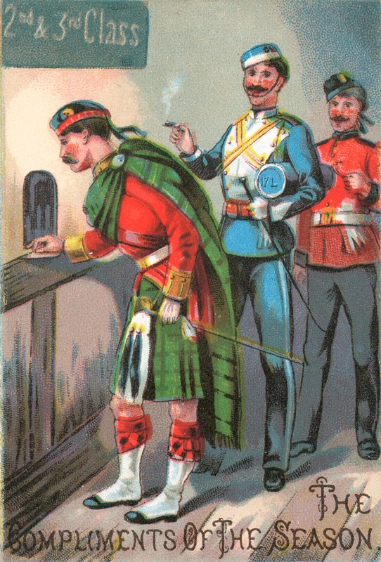 Hochlandmilitär, Weihnachtskarte von English School