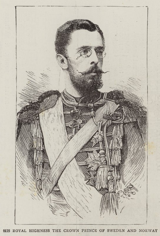 Seine Königliche Hoheit der Kronprinz von Schweden und Norwegen (Gravur) von English School