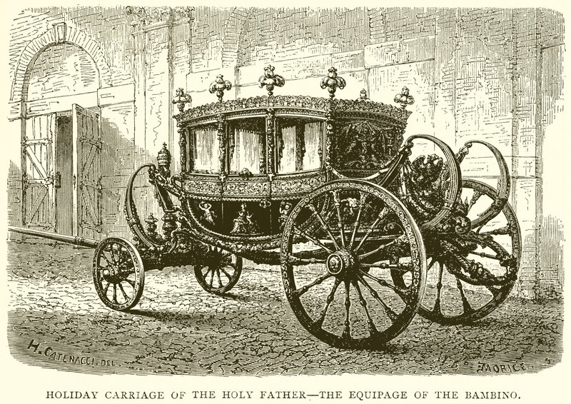 Festwagen des Heiligen Vaters - Die Equipage des Bambino von English School