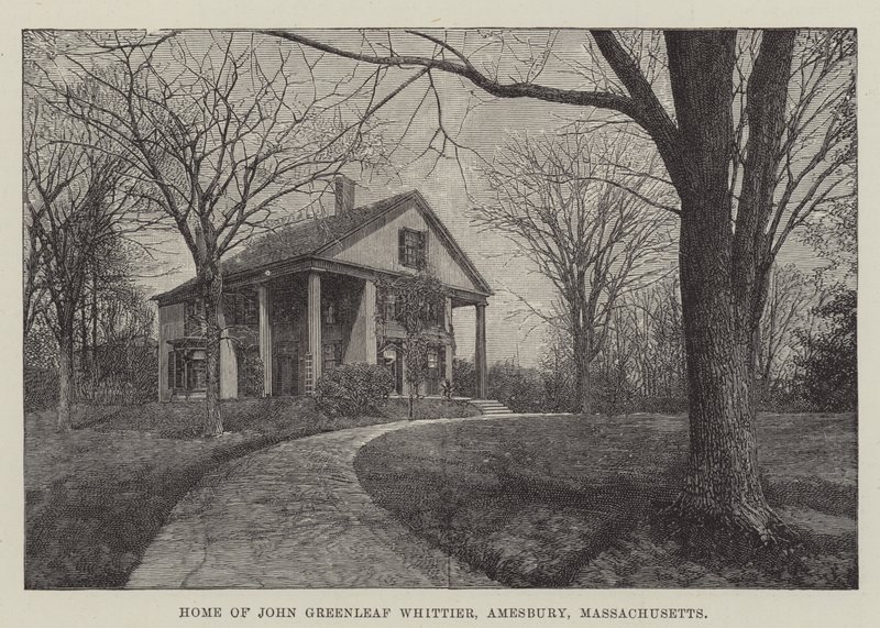 Heimat von John Greenleaf Whittier, Amesbury, Massachusetts von English School