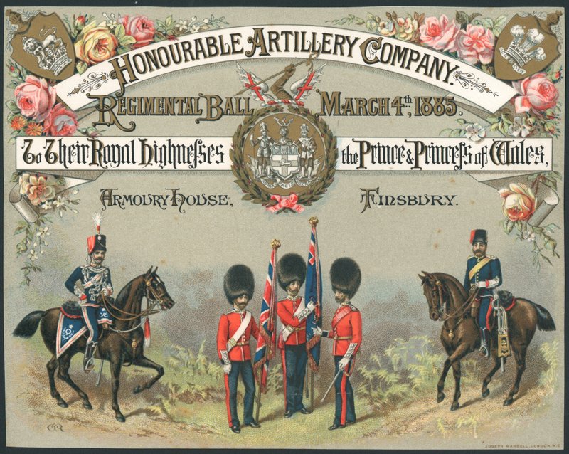 Honourable Artillery Company, Regimentsball, 4. März 1885 von English School