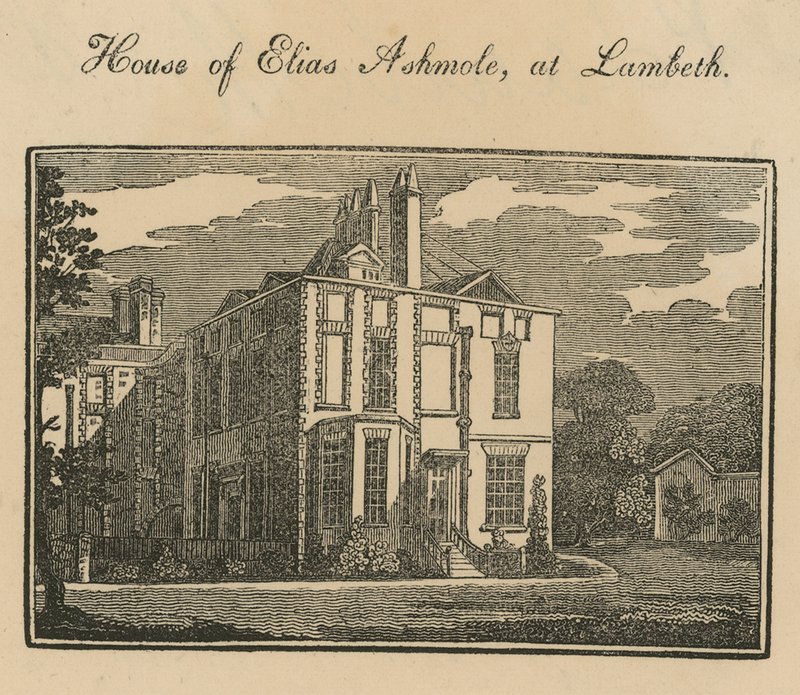 Haus von Elias Ashmole in Lambeth von English School