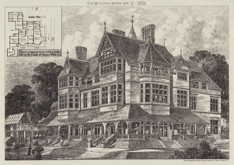 Haus, das auf dem Anwesen von Spencer Wells, Esquire, in Golder
