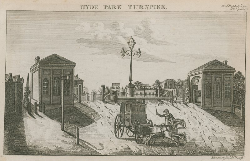 Hyde Park Turnpike, Hyde Park Corner, London von English School