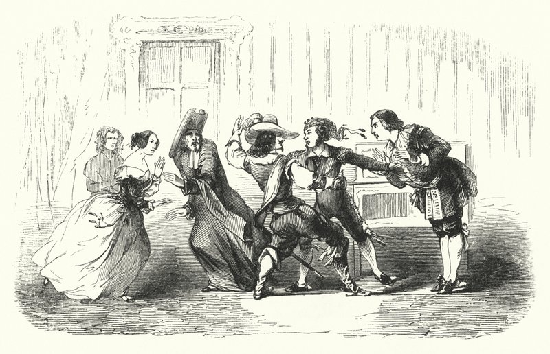 Illustration für Der Barbier von Sevilla von Rossini von English School