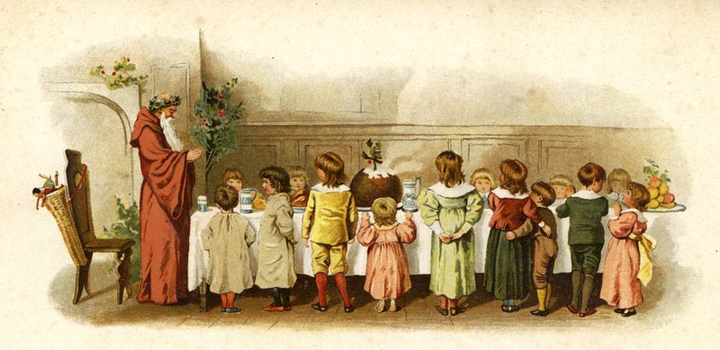 Illustration für The Coming Of Father Christmas von English School