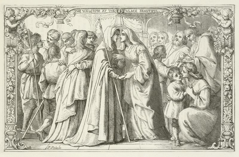 Illustration für Die Pilgerreise von John Bunyan von English School