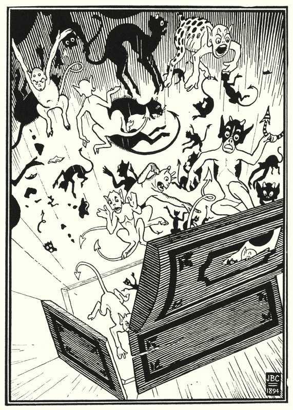 Illustration für die Abenteuer des Baron Münchhausen (Gravur) von English School