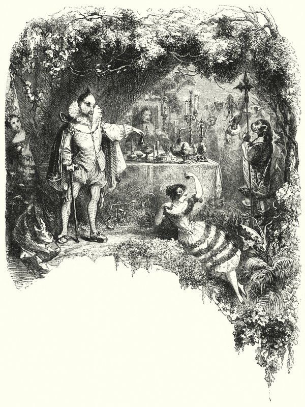 Illustration für das Ballett, Le Diable boiteux, oder Der Teufel auf zwei Krücken von English School