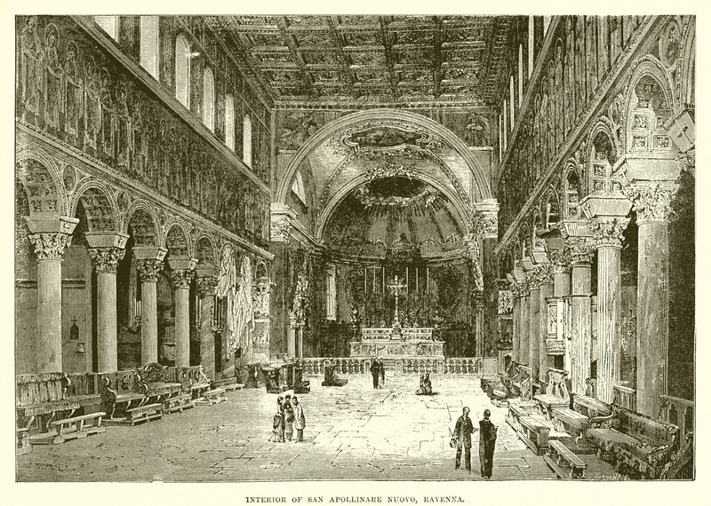Innenraum von San Apollinare Nuovo, Ravenna von English School