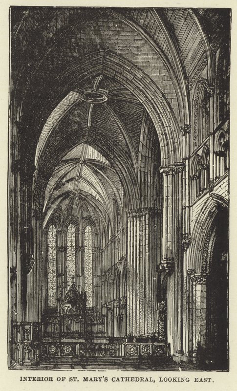 Innenraum der Kathedrale von St. Mary, Blick nach Osten von English School