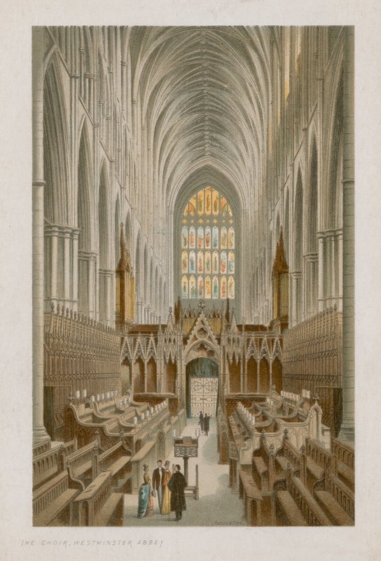 Innenraum des Chors der Westminster Abbey von English School