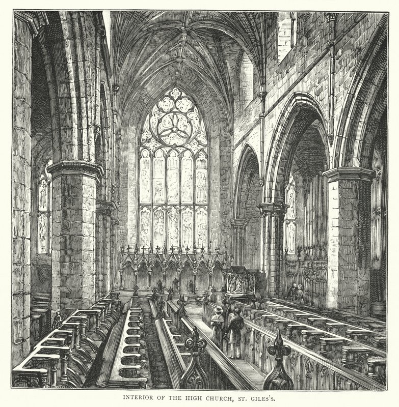 Innenraum der High Church, St Giles