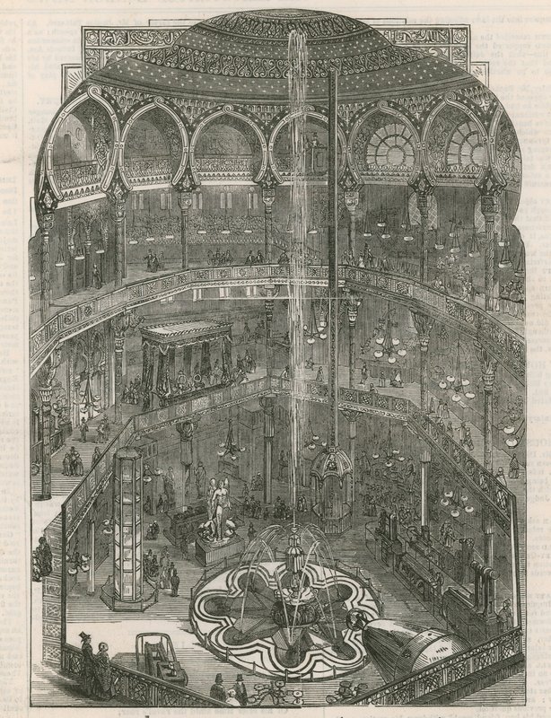 Innenansicht des Panopticons, Leicester Square, London von English School