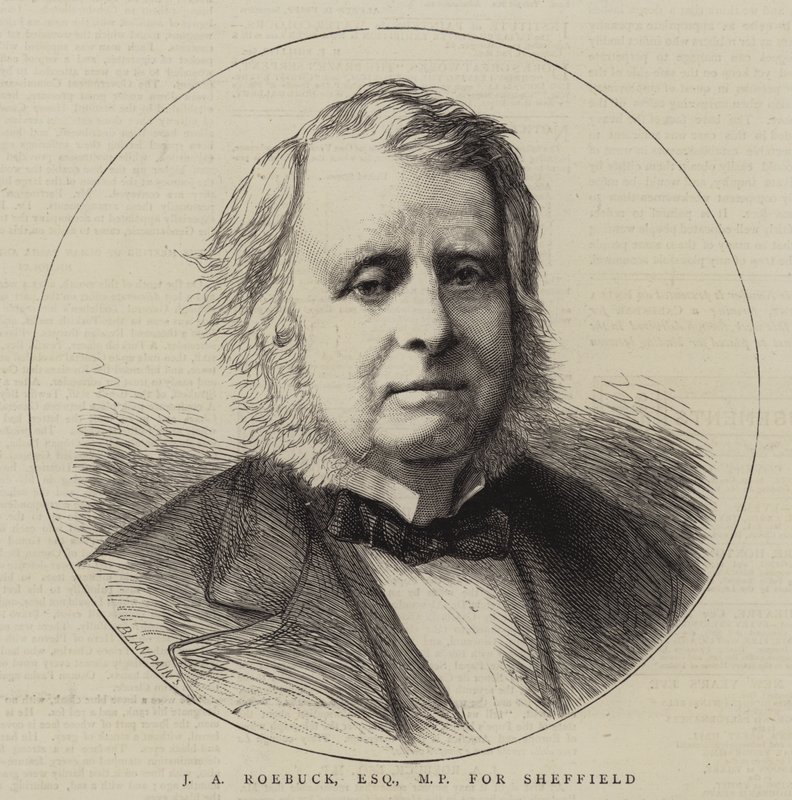 J. A. Roebuck, Esquire, MP für Sheffield (Gravur) von English School
