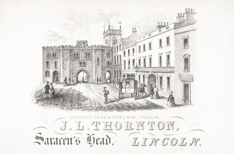 J L Thornton, Saracens Head und Stone, Lincoln von English School
