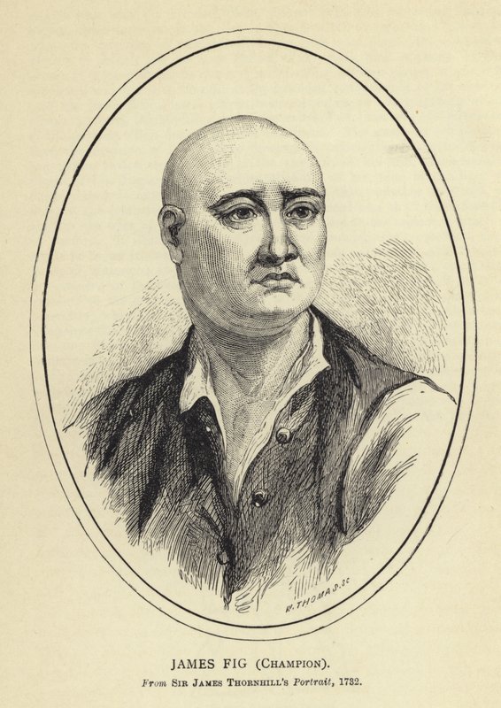 James Fig, Champion, nach dem Porträt von Sir James Thornhill, 1732 von English School