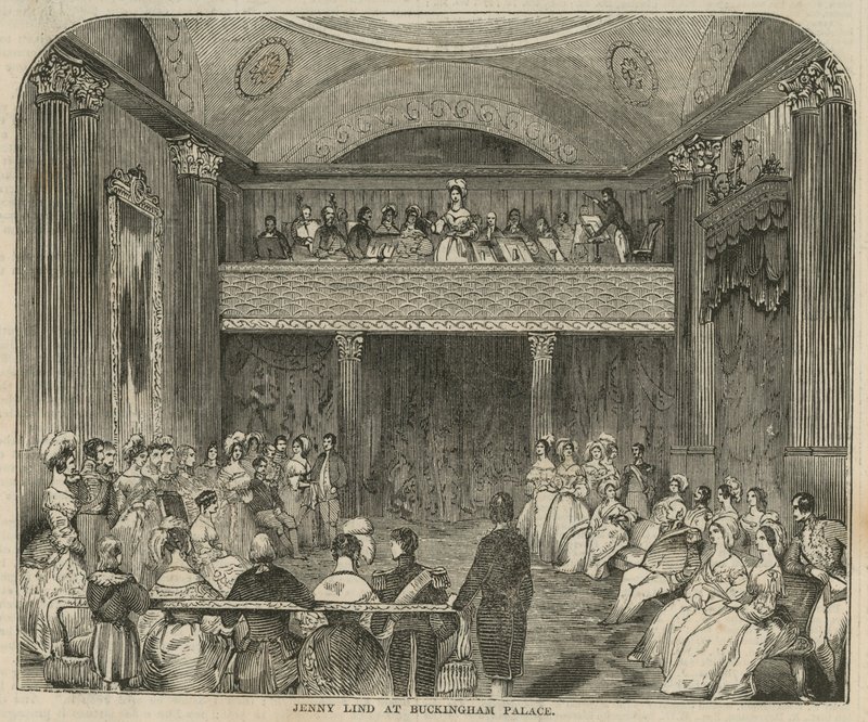 Jenny Lind im Buckingham-Palast von English School