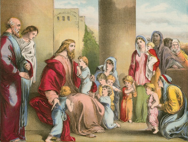 Jesus und die kleinen Kinder von English School