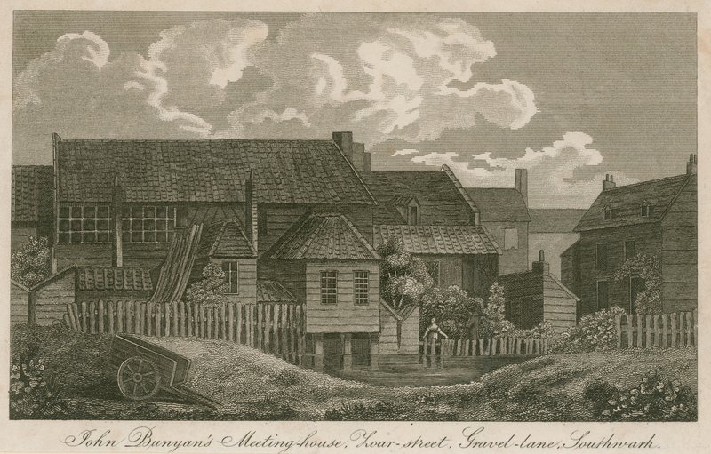 John Bunyans Versammlungshaus, Zoar Street, Gravel Lane, Southwark von English School