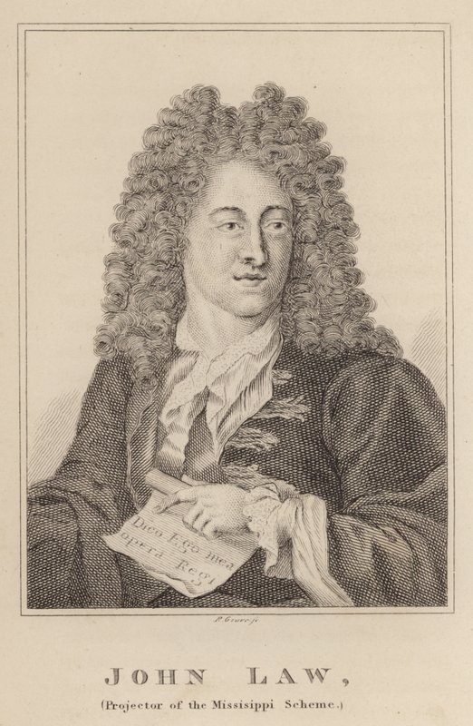 John Law, Projektor des Mississippi-Schemas von English School