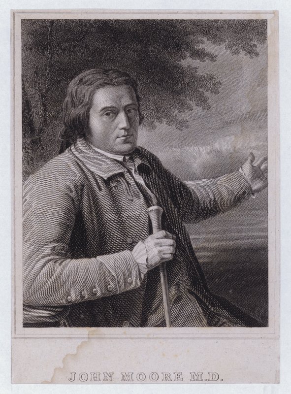 John Moore, schottischer Arzt (Stich) von English School