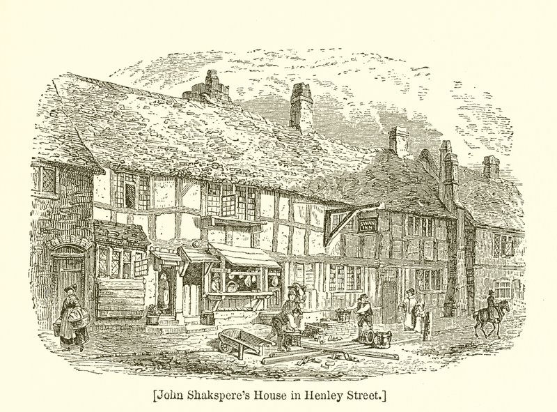 John Shakespeares Haus in der Henley Street von English School