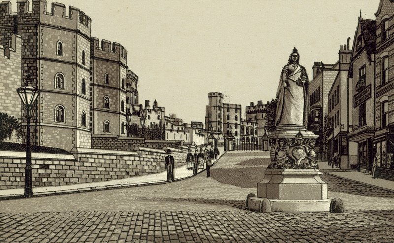 Jubiläumsdenkmal (Lithografie) von English School