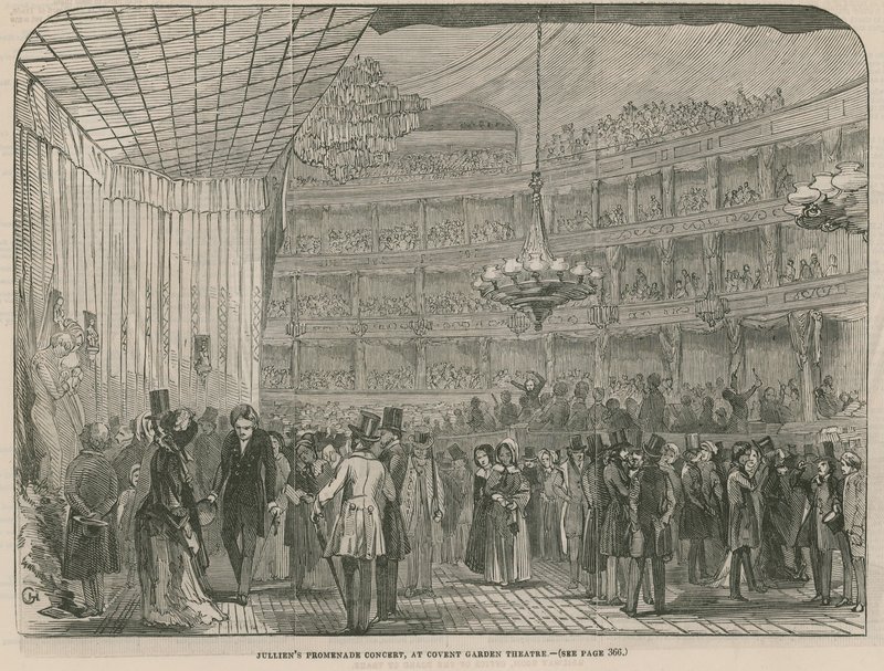 Julliens Promenadenkonzert im Covent Garden Theatre von English School