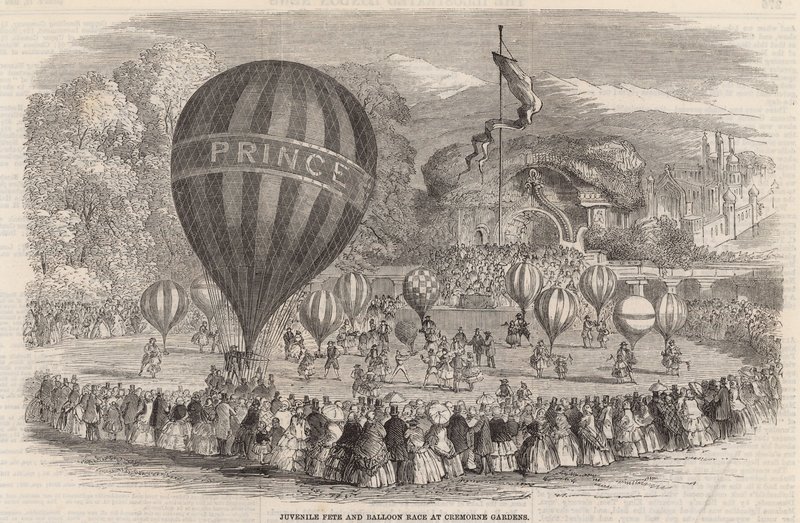 Kinderfest und Ballonrennen in den Cremorne Gardens von English School
