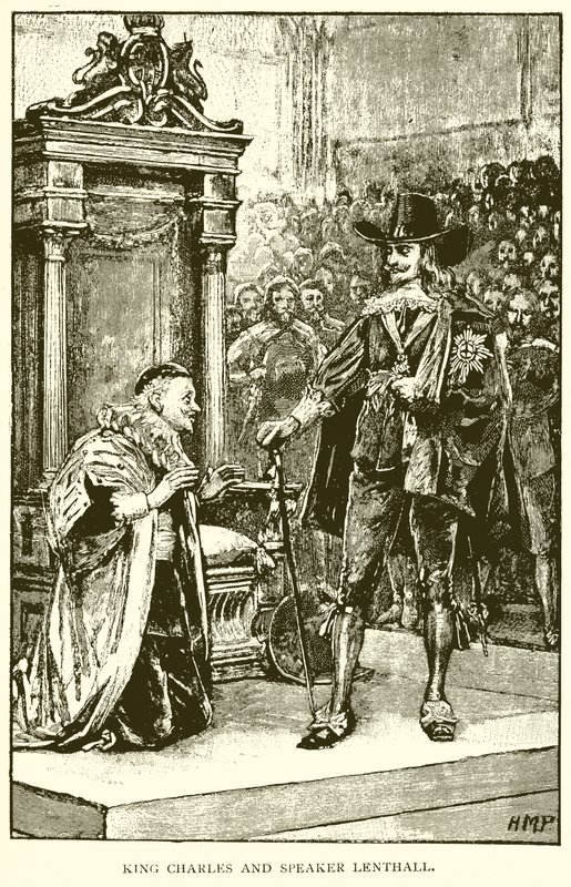 König Charles und Sprecher Lenthall von English School