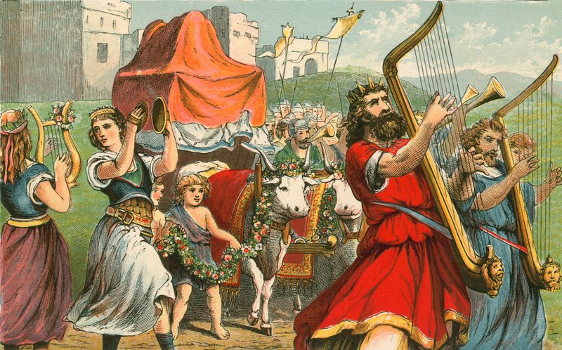 König David holt die Bundeslade von English School