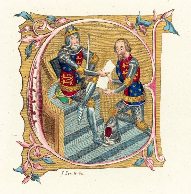 König Edward III und Prinz Edward von English School