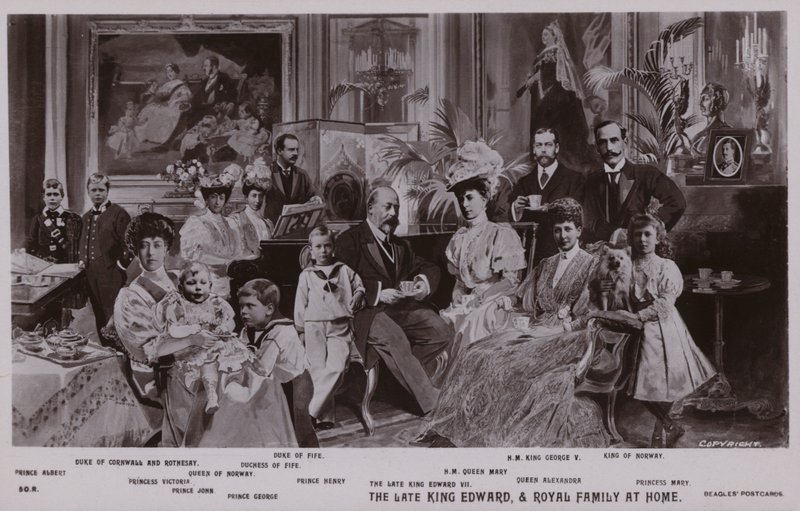König Edward VII. und seine Familie von English School