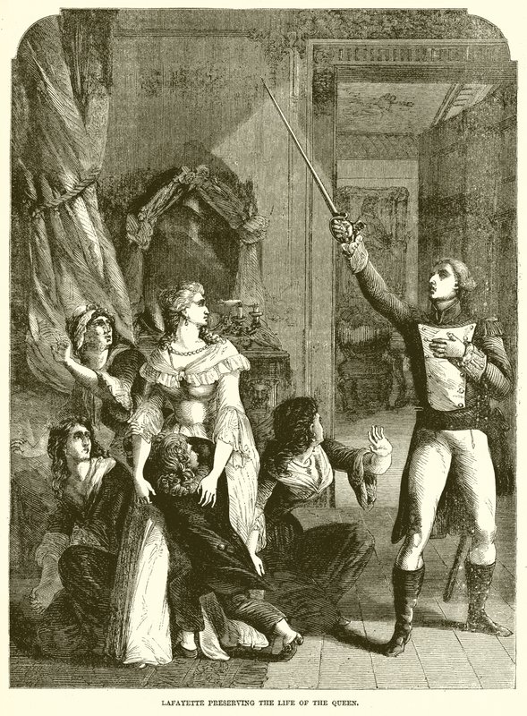 Lafayette rettet das Leben der Königin von English School