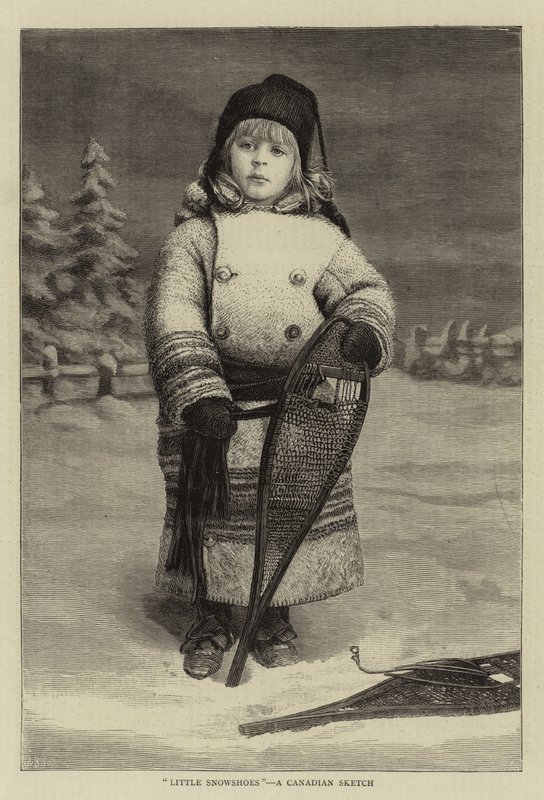 "Kleine Schneeschuhe", eine kanadische Skizze von English School