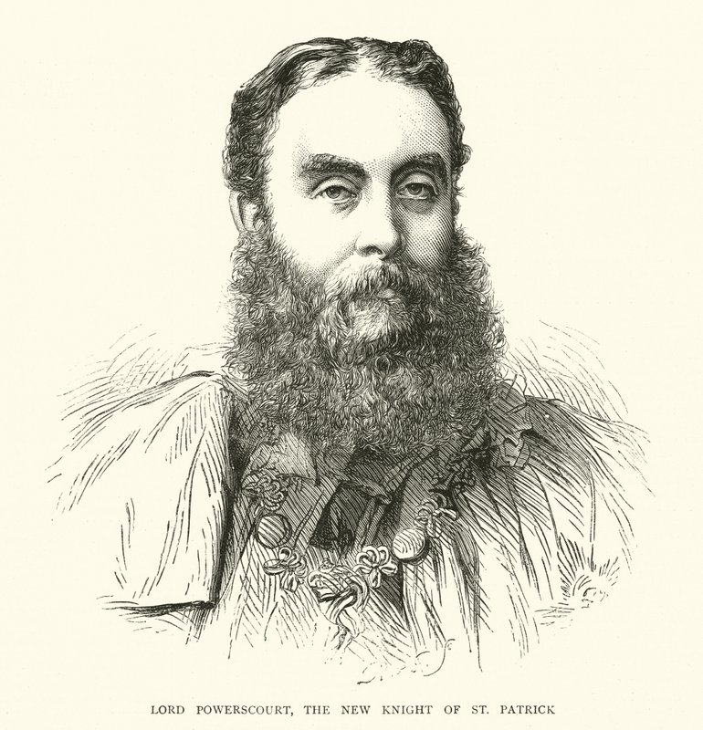 Lord Powerscourt, der neue Ritter von St. Patrick (Gravur) von English School