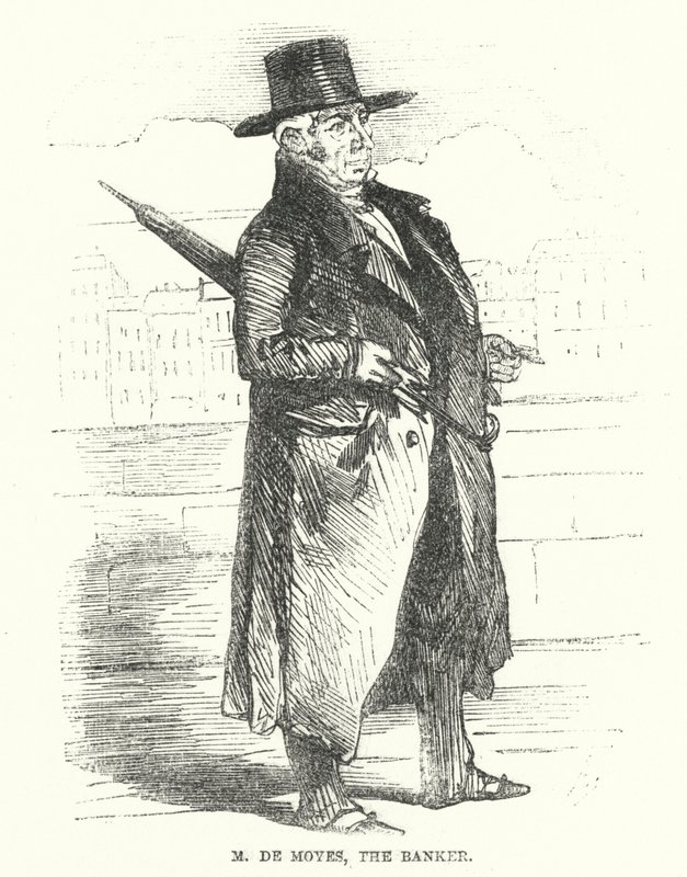 M De Moyes, der Banker (Gravur) von English School